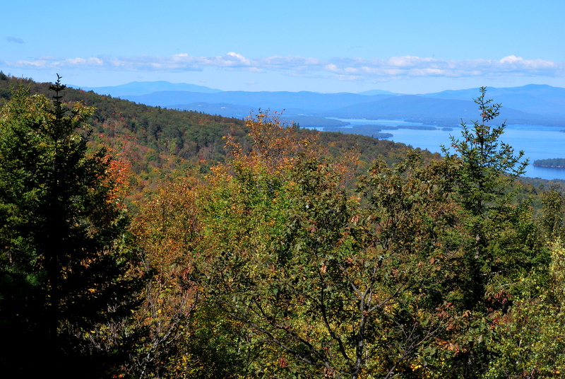 The view from Mt Major in fall.