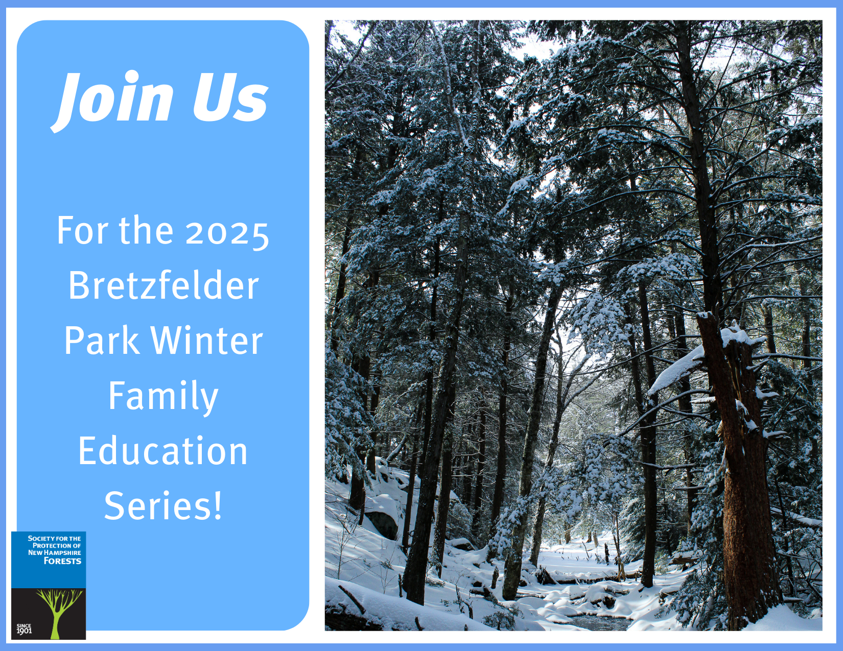 Join us for the 2025 Bretzfelder Park Winter Ed Series