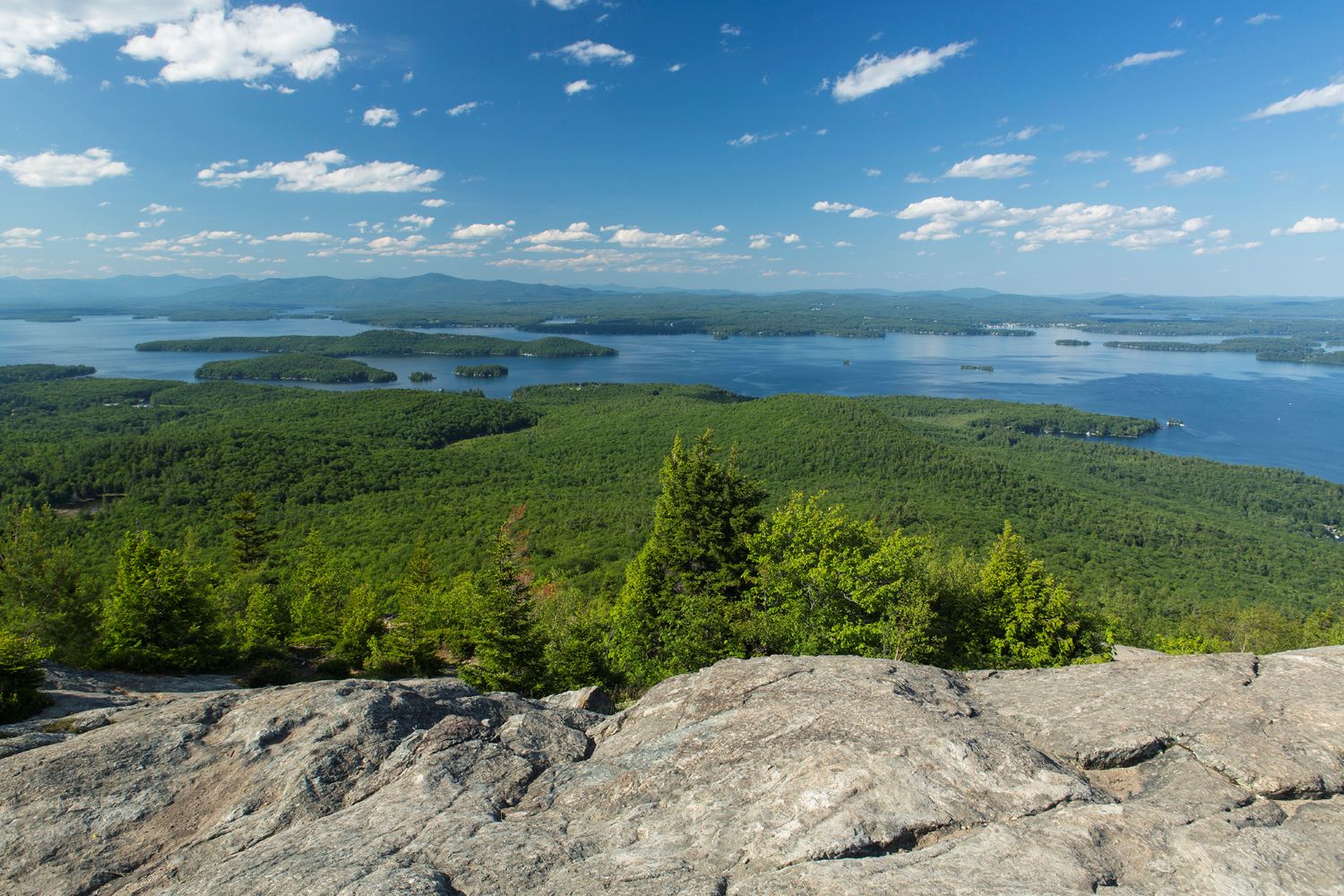 Mt Major's summit offers stunning views of the lake.